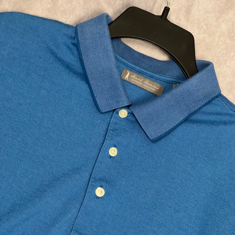 Daniel Cremieux Polo Shirt Mens XL Blue Good Signature Collection Cotton Blend